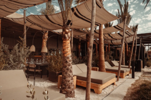 Sector de camas de Playa Soleil