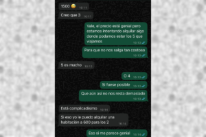 Comienzo de la charla que ambos env&iacute;an a La Voz de Ibiza