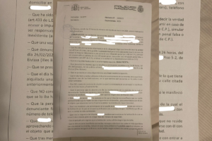 Una de las denuncias en el caso de la abuela okupada