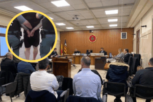 Juicio y un momento de la detenci&oacute;n