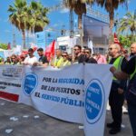 M&aacute;s de un centenar de trabajadores de la APB se manifiestan contra la precarizaci&oacute;n laboral