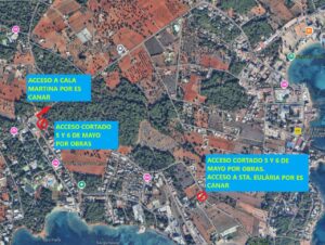 20250503 Ndp Cierre temporal de la glorieta de Calle Mestral por trabajos de adecuación