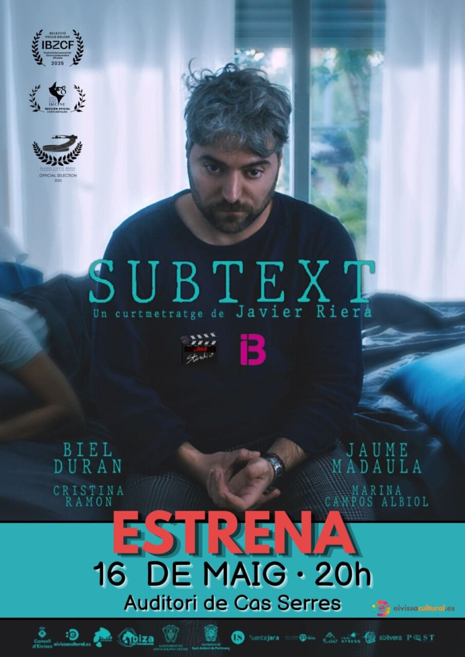 Cartel del cortometraje ibicenco “Subtext” Cartel del cortometraje ibicenco “Subtext”