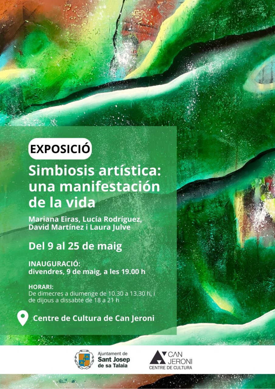 Cartell Exposició col·lectiva Simbiosi artística