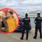 Detenidos en Ibiza. Recreación La Voz de Ibiza.