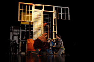 El Festival Barruguet interpretando una puesta en escena (Foto Festival Barruguet)