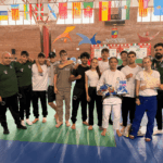 Equipo de Judo Sant Jordi en la Supercopa de España sub 18 de Don Benito (Foto Delegación de Judo Ibiza)
