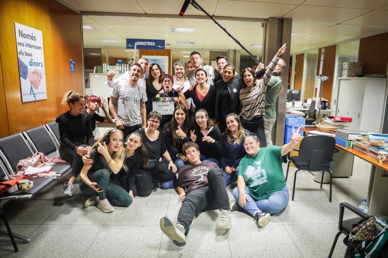 Equipo del cortometraje ibicenco “Subtext”