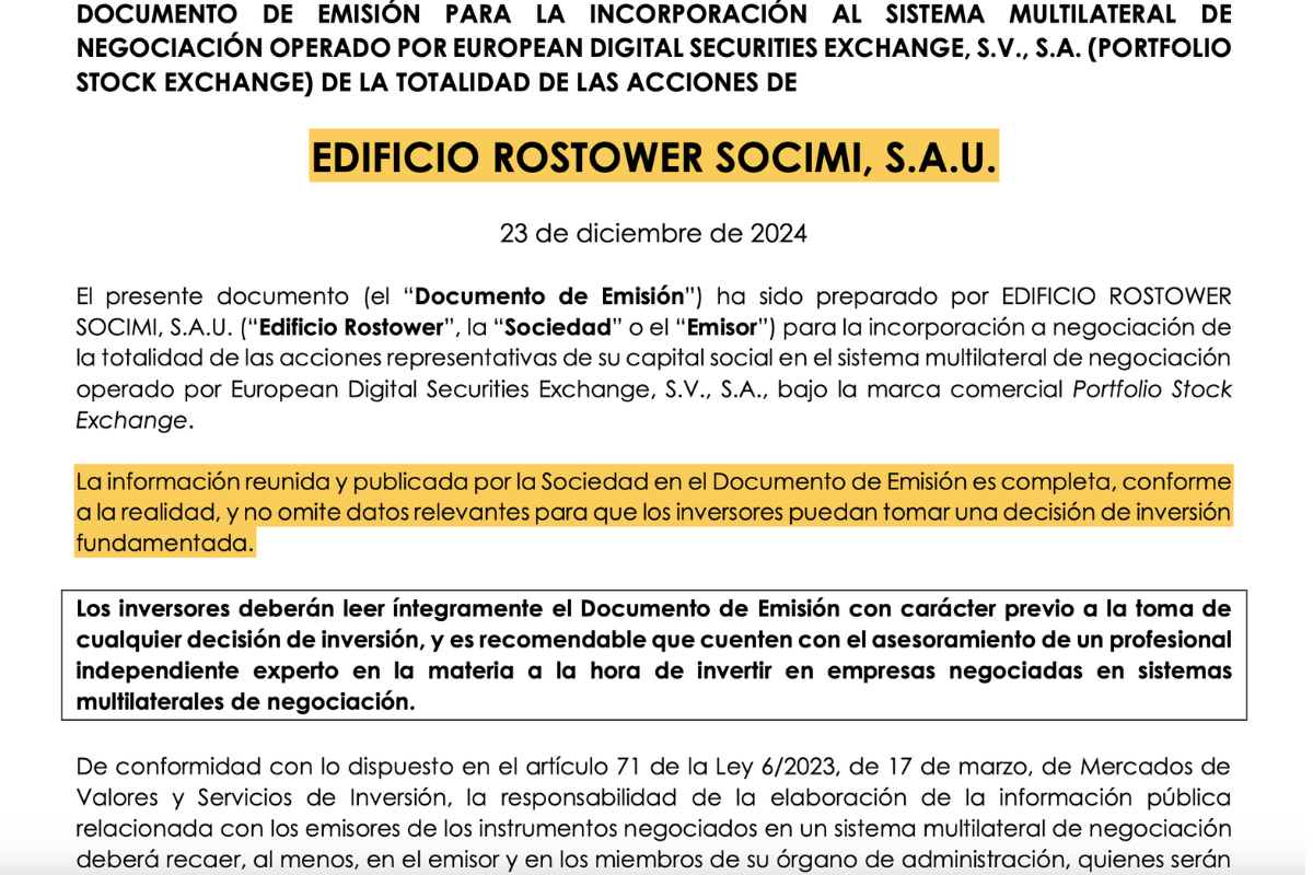 Fragmento documento de Emision Fragmento documento de Emision