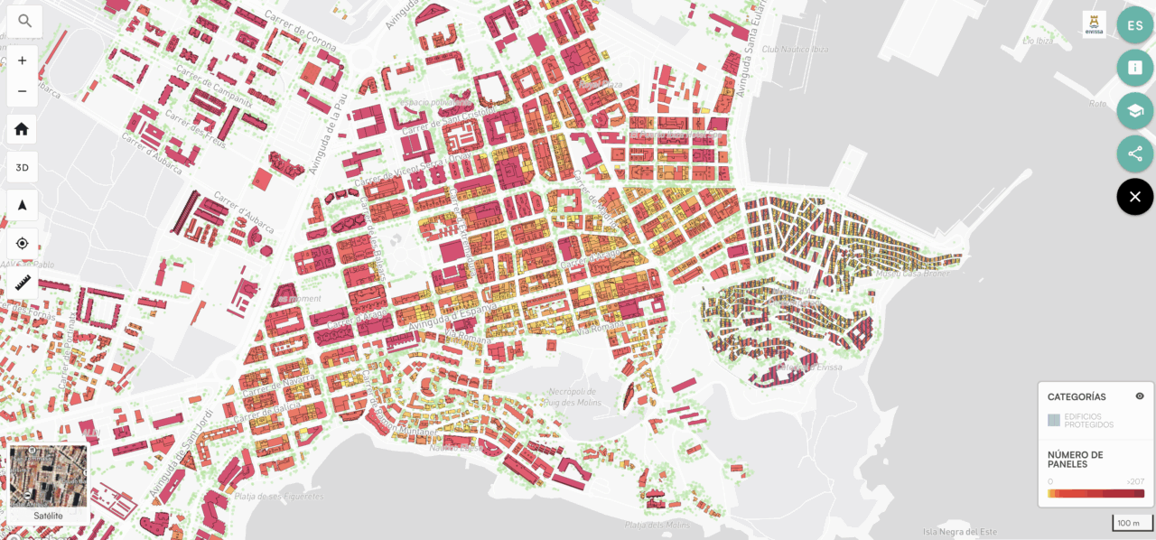 Mapa Solar Eivissa