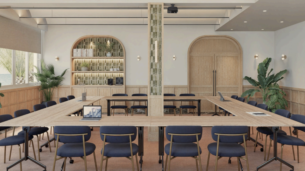 La nueva sala de reuniones del hotel Riomar. La nueva sala de reuniones del hotel Riomar.