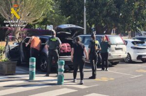 Taxis piratas intervenidos por la Guardia Civil