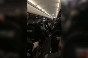 Vuelo de Reino Unido a Ibiza (Foto clip de video de TikTok)