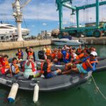 Participantes de la Semana Blava que se desarrolla en Port Nautic Ibiza.
