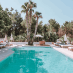 Zona de la piscina en Las Mimosas Hotel (Foto Las mimosas)