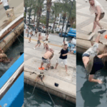 Caos en Ibiza hombres a puñetazo limpio