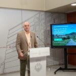 El presidente del Consell Insular, Vicent Marí, ha dado una rueda de prensa por la entrada en vigor de la ley de limitación de vehículos