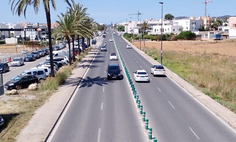El tráfico en Ibiza