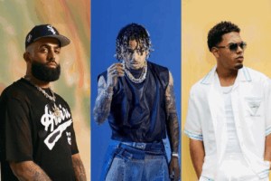 Elio Carrion, OZUNA y Mike Towers . Archivo