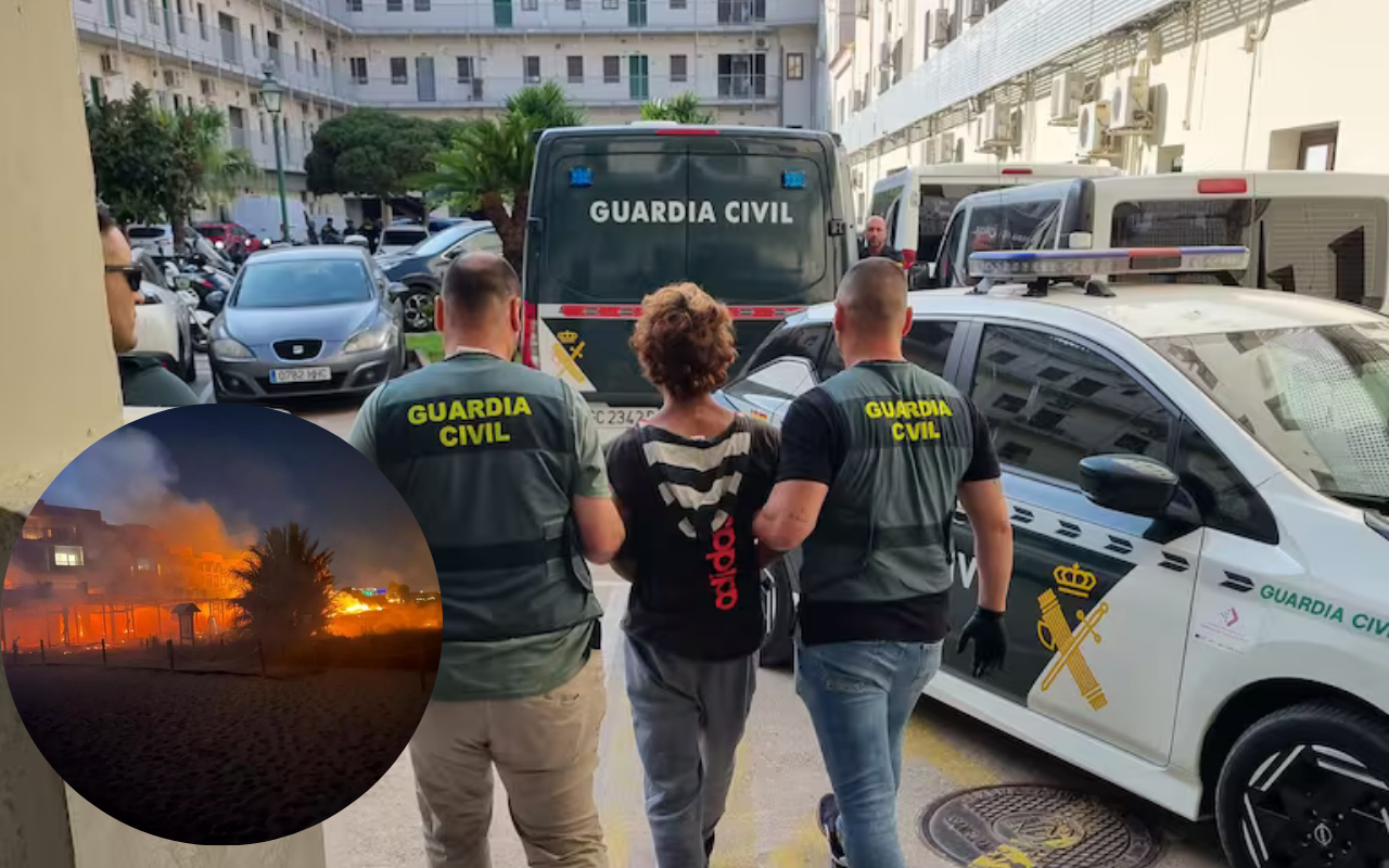 Detenida por el incendio que calcinó tres locales.