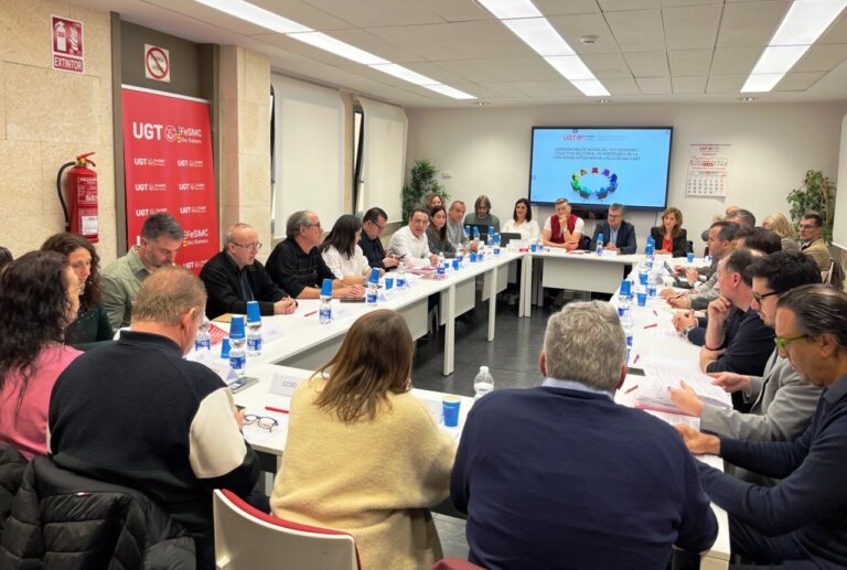 Instantanea de la primera reunión convenio hostelería. UGT Balears
