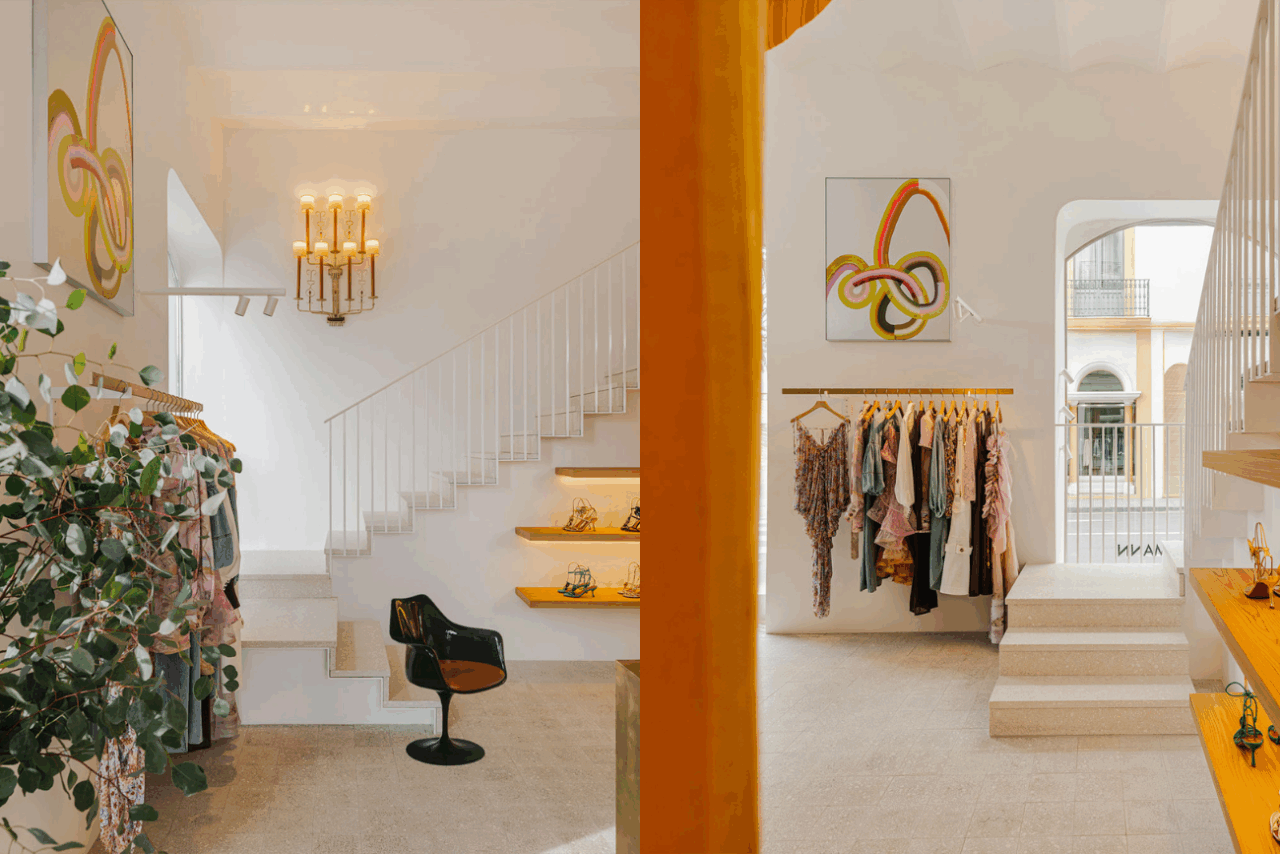 Interior de la tienda Zimmermann en Ibiza Interior de la tienda Zimmermann en Ibiza