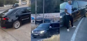 Las VTC cargando pasajeros en la rotonda de acceso a UNVRS