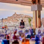 Vistas a Dalt Vila desde la sala de fiestas autorizada en Marina Ibiza