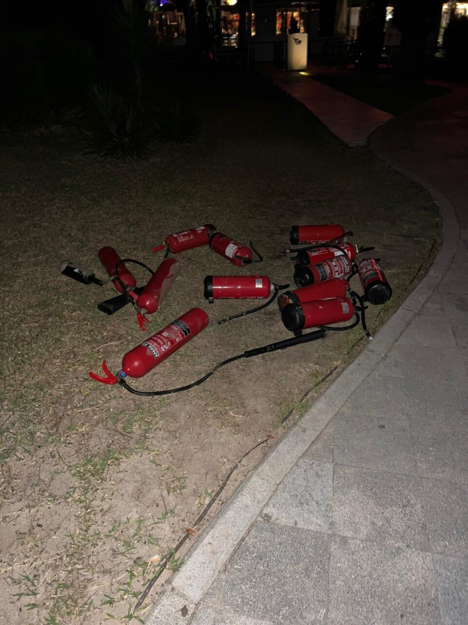 Los extintores utilizados para controlar las llamas en un primer momento Los extintores utilizados para controlar las llamas en un primer momento