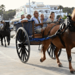 Procesión de carros en las Fiestas de Es Canar. Archivo.