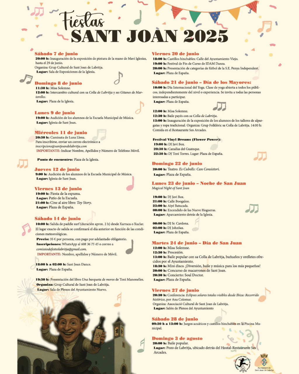Programa de las Fiestas de San Juan 2025 Programa de las Fiestas de San Juan 2025