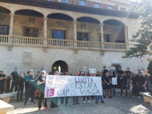 Protesta de los trabajadores de IB3