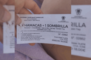 Ticket usado para cobrar
