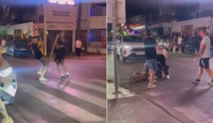 Violenta pelea en Playa d'en Bossa