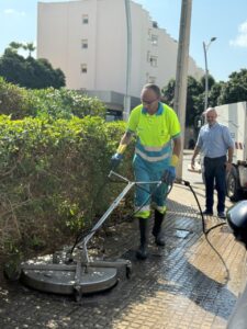 Actuación especial del servicio de Limpieza del Ayuntamiento de Ibiza.