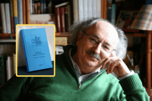 Antonio Colinas y su libro. Archivo