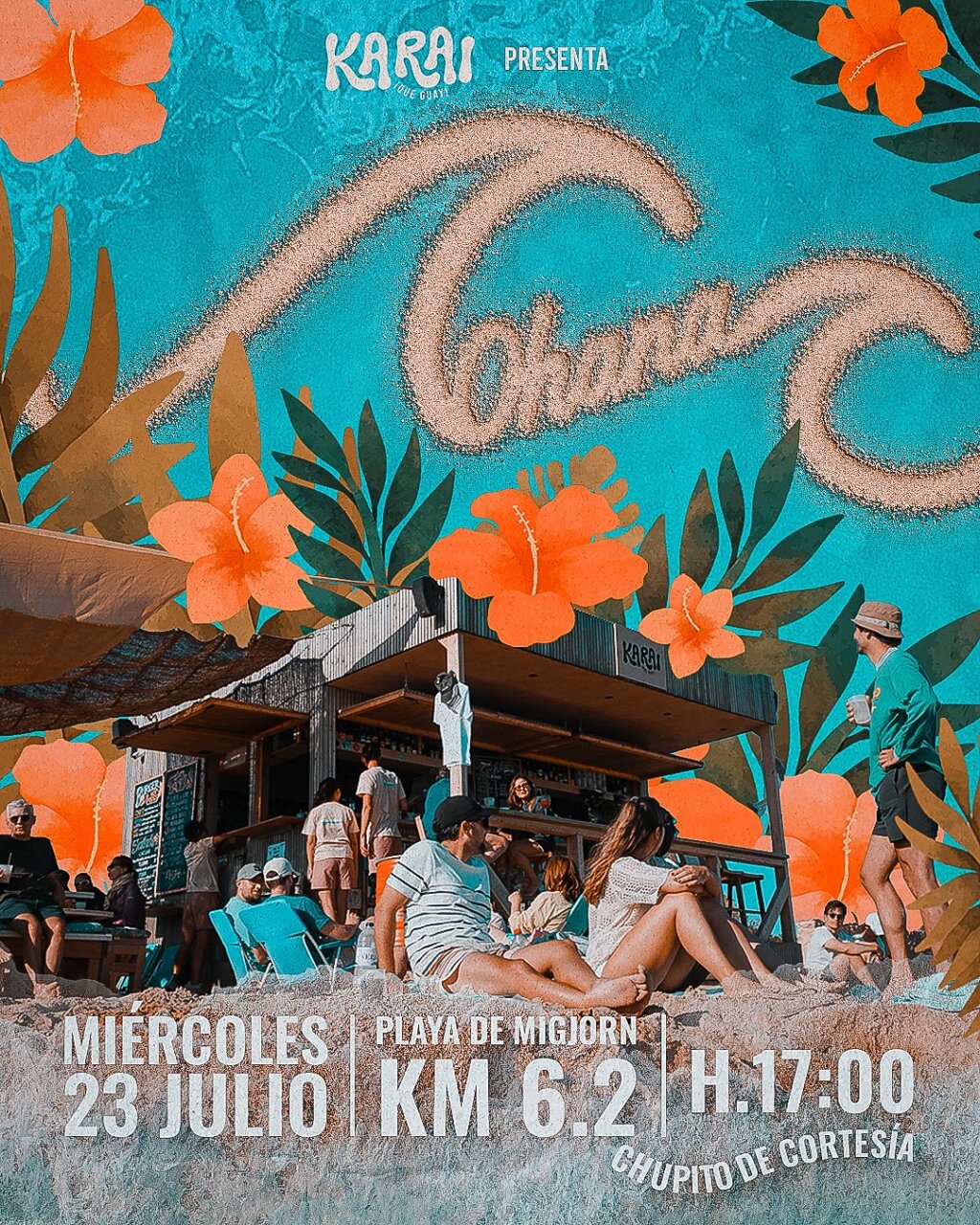 Anuncio de fiesta ilegal.