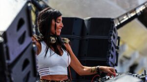 B Jones en el escenario de Tomorrowland. Archivo