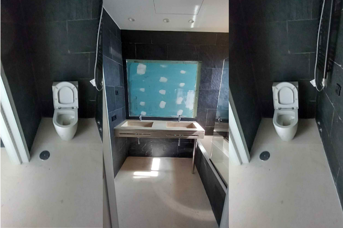 Baños a repintar