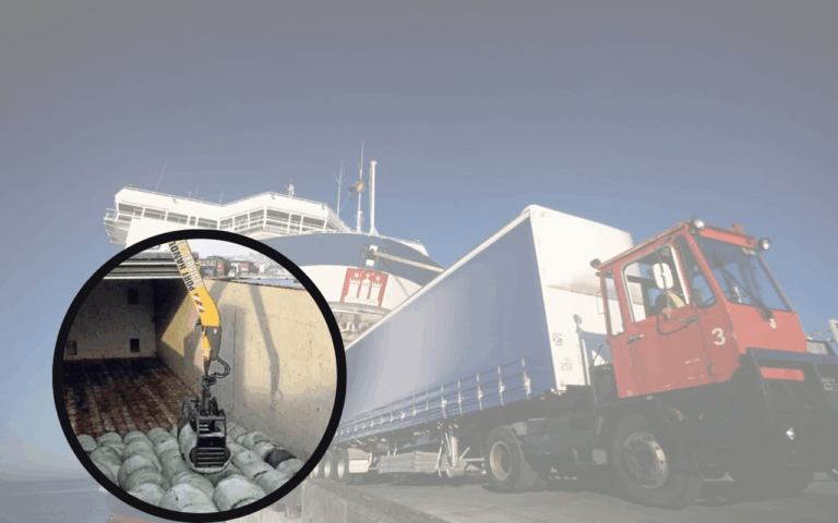Camiones que transportan basura
