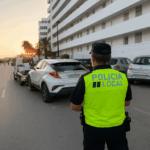 Control de la Policía local de Ibiza.
