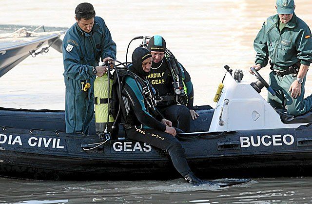 El grupo de buceo de la Guardia Civil