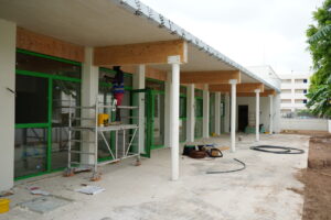 Estado actual de las obras de la escoleta de Santa Eulària. Ayuntamiento Santa Eulària