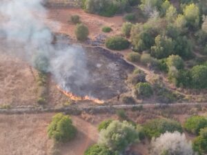 Incendio agrícola en Can Ramon