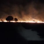 Incendio agrícola en el camino Can Arabí