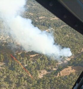 Sucesos. Declarado un incendio forestal en Cala d'Hort