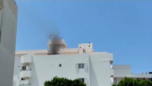 Incendio en Sant Antoni. Imagen de IB3