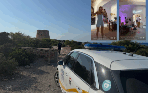 La Policía de Sant Josep en la Torre d'en Rovira.