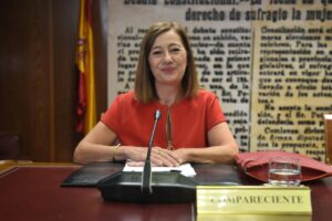 La expresidenta de las Islas Baleares y actual presidenta del Congreso, Francina Armengol, comparece ante la Comisión de Investigación por el ‘caso Koldo’.
