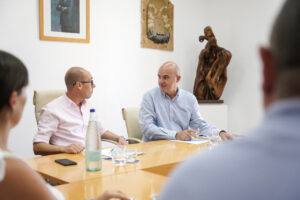 Los presidentes de los Consells de Formentera (Óscar Porta) e Ibiza (Vicent Marí).